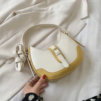 

Luxury Designer Small Crossbody Bags For Women 2020 Handbag Shoulder Bag PU Leather Hand Bag Ladies Fashion Female Underarm Bags