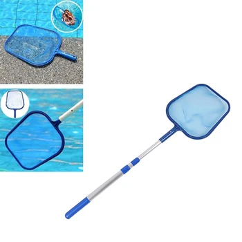 

3 Modes Rod Swimming Pool Net 150cm Leaf Garbage Skimmer Rake Net Telescopic Rod Fishing Net Cleaning Tool
