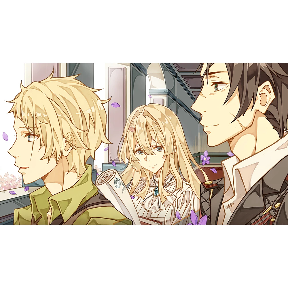 Home Decor 5D Diamond Violet Evergarden Embroidery Painting Full Round Drill Japanese Anime Role Cross Stitch Picture Wall Art | Дом и сад