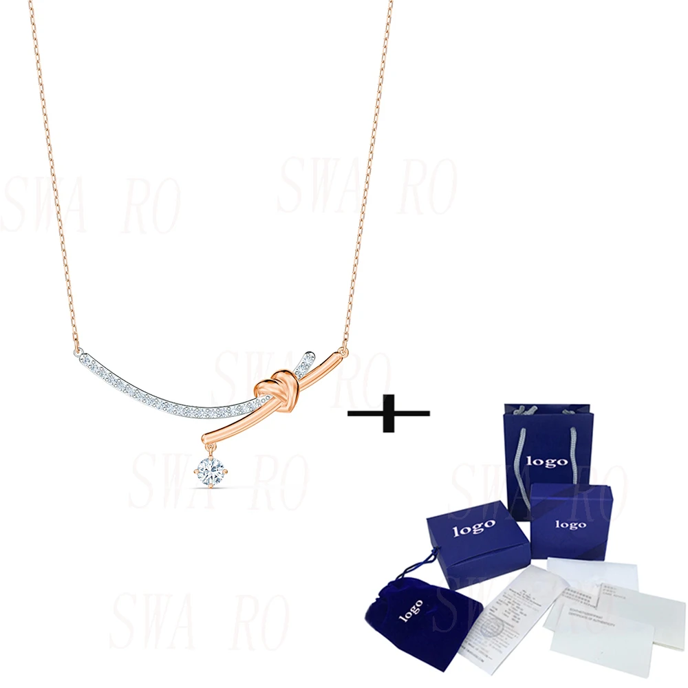 

2020 Fashion New Simple Rose Gold LIFELONG HEART Ms. Necklace Send Girlfriend Birthday Engagement Exquisite Elegant Jewelry Gift