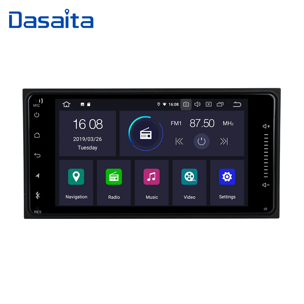 Dasaita " Android 9,0 Автомобильный gps плеер Navi для Toyota Corolla Camry Prado RAV4 Hilux VIOS с 2G+ 16G четырехъядерным стерео Авто радио