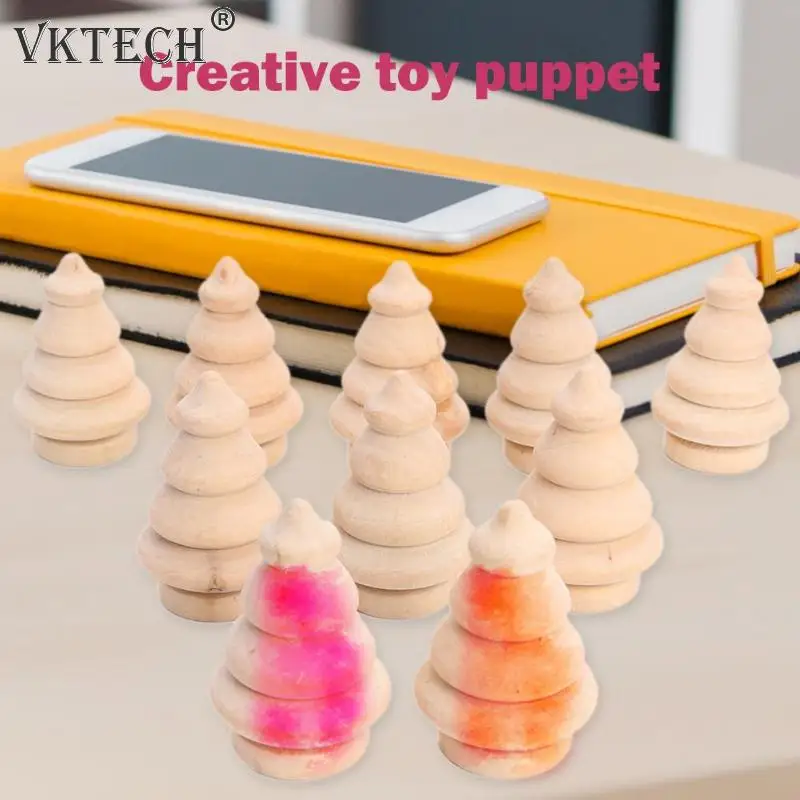 10 шт. DIY деревянные фигурки для украшения свадебного торта Рождественская елка украшение для свадебного торта дети окрашенная игрушка рождественские украшения для дома Navidad Natal