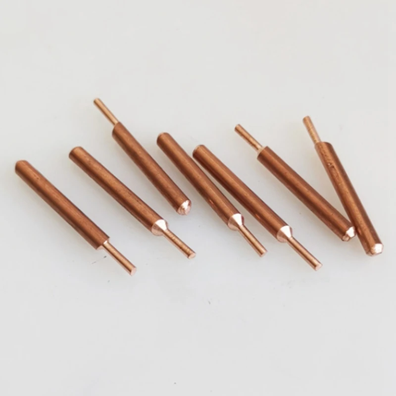 soldering irons & stations 8PCS Welding Needle Aluminum Oxide 3mm Eccentric Rod Welding Machine Welding Pen Brazing Battery Nickel Plate ac 225 arc welder