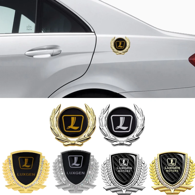 

Металлическая 3D наклейка с изображением пшеничных ушей, боковая наклейка для багажника автомобиля Luxgen 3 5 7 U5 U6 U7 Master CEO MPV SUV 7 MPV 7 SUV U5 SUV S5
