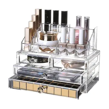 

Dual Layer Multipurpose Organizer Cotton Pads Holder Acrylic Cosmetic Storage Box Makeup Organizer Tiny Thing Storage Boxes