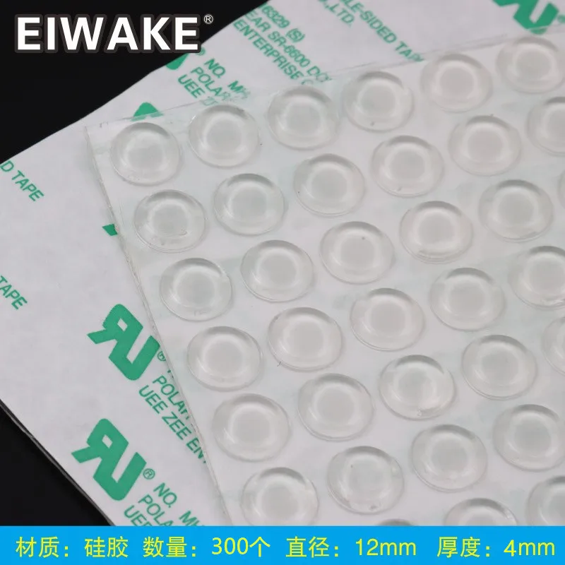 12mm x 4mm alto transparente borracha de pe absorve choque 02