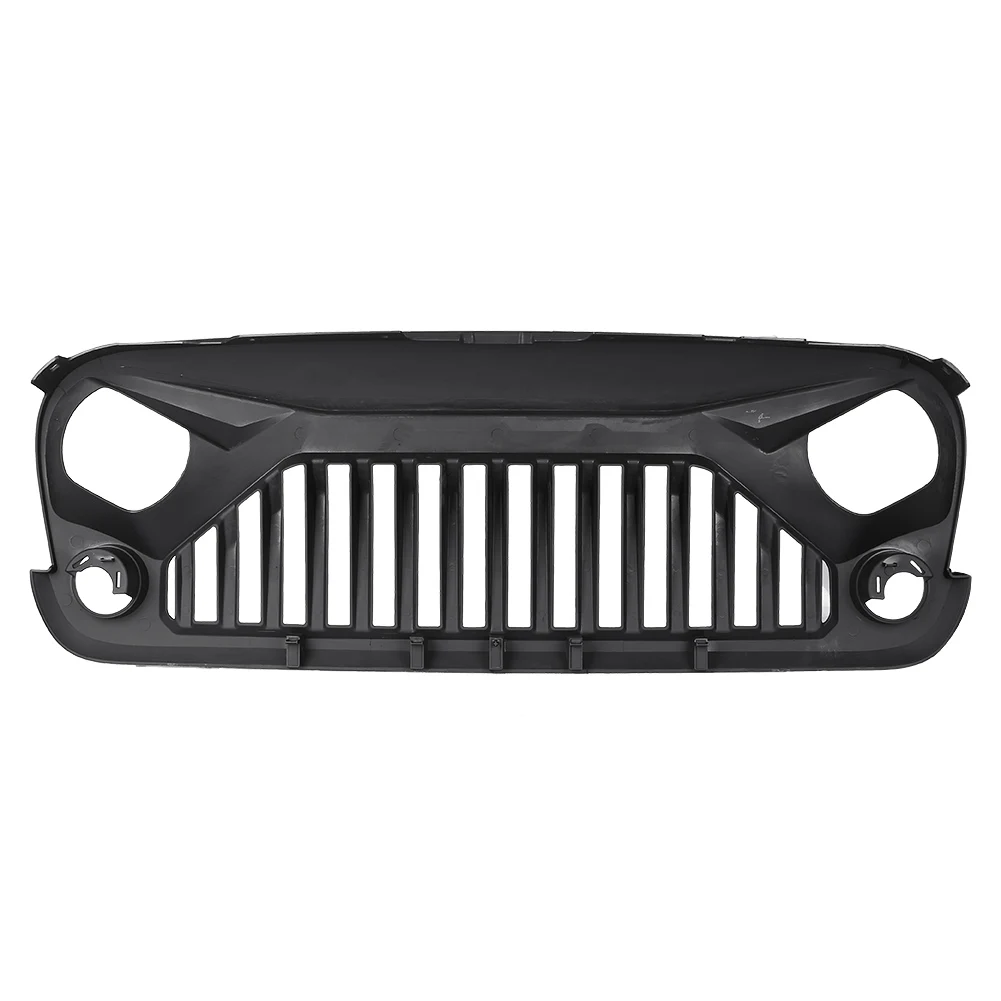ABS Автомобильная Передняя гоночная решетка крышка украшения для Jeep Wrangler JK Unlimited 2007- матовый черный автозапчасти