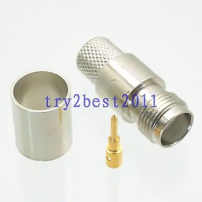 

DHL/EMS 50 pcs Connector RP-TNC plug pin crimp RG8 RG213 LMR400 RG214 COAXIAL straight -C1