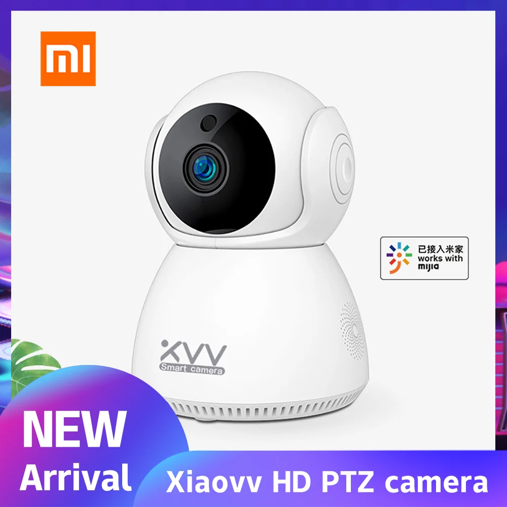 Умная HD PTZ камера Xiaomi Mijia Xiaovv Wi Fi угол 360 градусов ночное видение панорама наклон