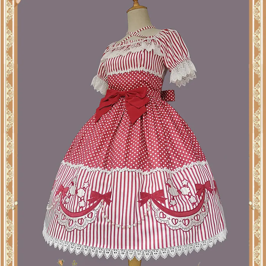 Poodle ~ Sweet Short Sleeve Lolita Dress Dotted