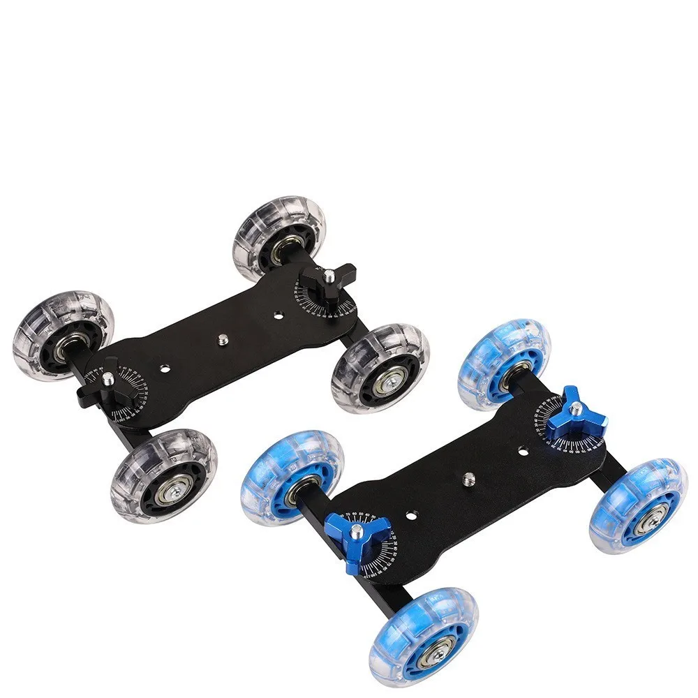 Schreibtisch Dolly+11" Magic Arm Tabletop Mobile Rolling Video Rail Skater DSLR Camera Slider Track Dolly Car & Magic Arm,camera track slider