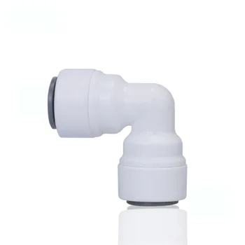 

3/8'' OD Tube RO Water Quick Connector Reducing Elbow Tight Junction Double Sealing PE Pipe Fitting Filter System