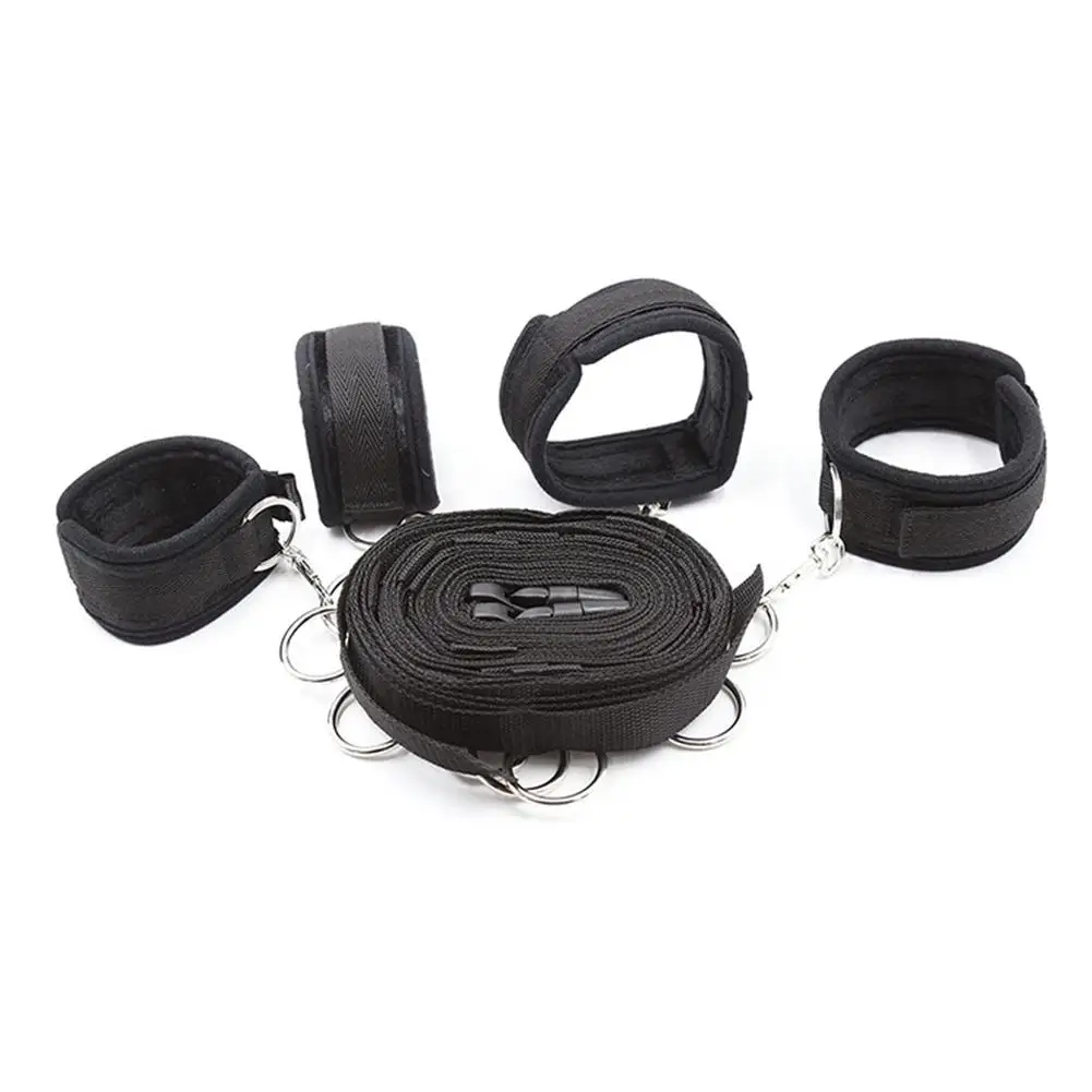 Movconly Fetish Bed Restraint Kit for Sex BDSM Toys Sets with Hand Cuffs Ankle Cuff Bondage Collection Movconly Fetish Bed Restraint Kit for Sex BDSM Toys Sets with Hand Cuffs Ankle Cuff Bondage Collection
