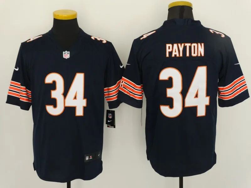 Chicago Khalil Mack Walter Payton Mitchell Trubisky Roquan Smith Howard Brian Urlacher игровая цветная спортивная одежда - Цвет: Оранжевый