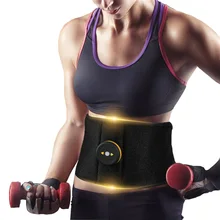 EMS Wireless Muscle Stimulator Trainer Abdominal Training Electric Vibration Weight Loss Body Slimming Belt Fat Burning Massager