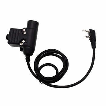 

U94 PTT Cable for Z Tactical Bowman Elite II HD01 HD02 HD03 Headphone for Kenwood's UV-5R UV-GT-Retevis Ham Radio