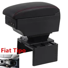 Для Fiat Tipo подлокотник коробка Универсальный центральный автомобильный подлокотник для хранения коробка модификации аксессуары