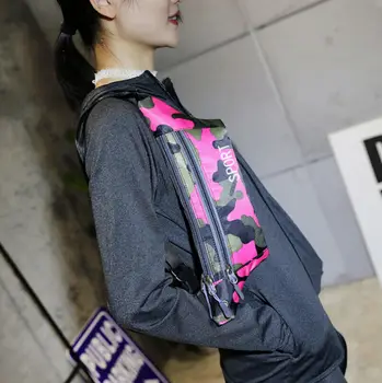 

2019 Camouflage Waist Bag Men Belt Pack Women Chest Handbag Unisex Zipper Waist Bags Fashion Ladies Belly Pack Phone Pouch