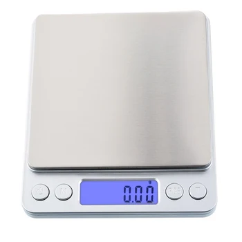 

LED Digital Weighing Scale Mini Pocket Stainless Steel Precision Jewelry Electronic Balance Grams Weight for Gold Baking Cooking