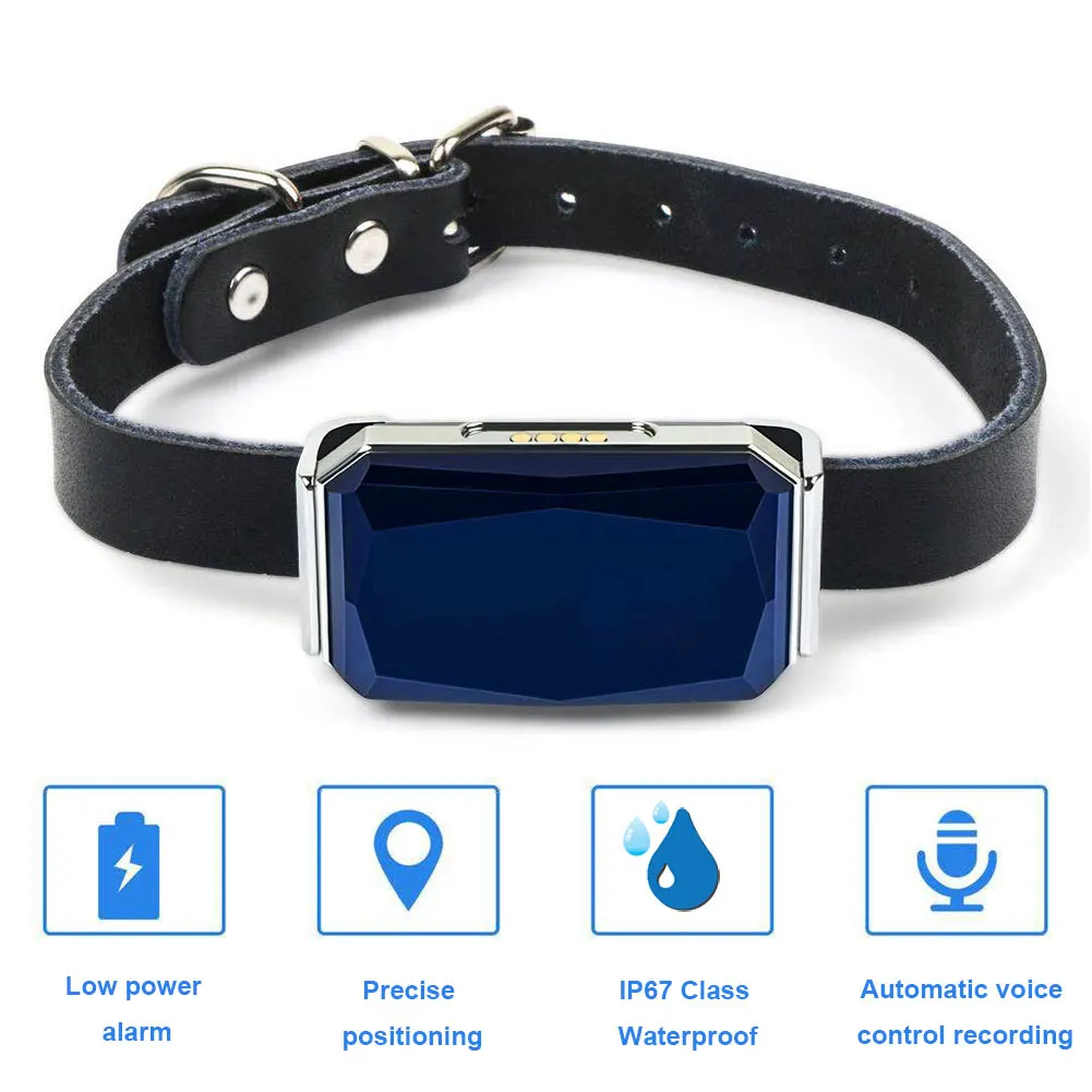 GPS Tracker Vibrating Waterproof Cat With Indicator Recording Dog GSM Signal Adjustable Collar Pet Supplies Rechargeable Alarm