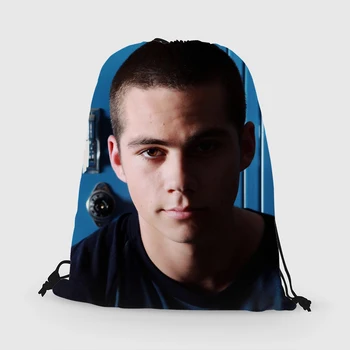 

Custom Dylan Obrien Drawstring Bag Daypack Kids Satchel Casual Backpack Teenager Storage Bag Women Men 31x40cm*181031-61