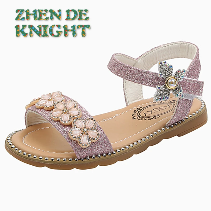 Sandalias para niños y niñas, zapatos de princesa para verano, sandalias elegantes para niños, zapatos de con flores de moda 2022 3 5 6 7 8 9 10 11 12 años|Sandalias| - AliExpress