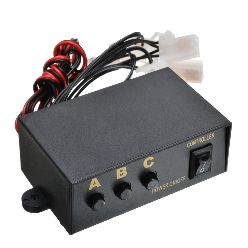 6 Ways LED Strobe Light 3 Flashing Modes Controller Flash Light Lamp