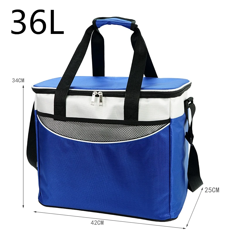 Grey Large Picnic Lunch Bag Cooling Bag for Camping/BBQ/Family Outdoor Activities upain 35L Insulated Soft Cooler Bag Large Box Decker with Hard Liner 