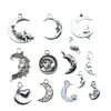 20 pièces breloques lune Antique argent couleur lune ange bijoux à breloques résultats bricolage lune étoile breloques en gros ► Photo 2/2