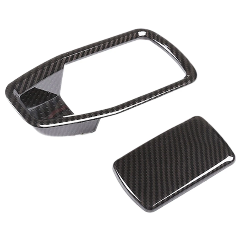 Car Styling Carbon Fiber Copilot Glove Box Handle Decoration Button Cover Stickers for BMW 3 Series G20 G28 Interior Accessories |