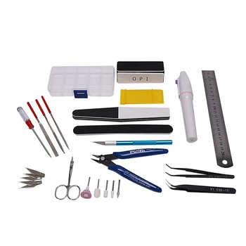

DIY Gundam Modeler Basic Tools Set Hobby Building Tools Kit with a Plastic Case for Professional Model Building Repairing and Fi