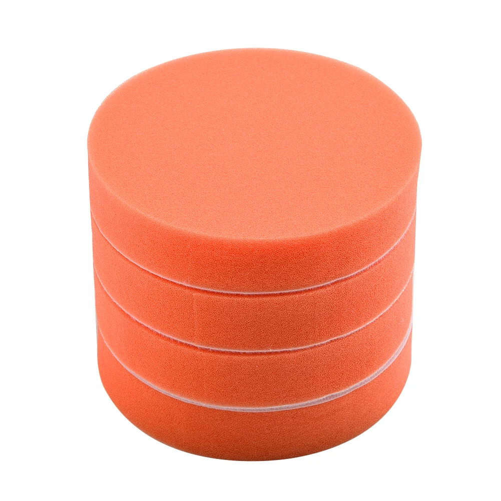 4Pcs 125mm 5Inch Polishing Buffing Pad Flat Sponge Polisher Buffer Pads For Car Accessories Beauty Waxing | Инструменты