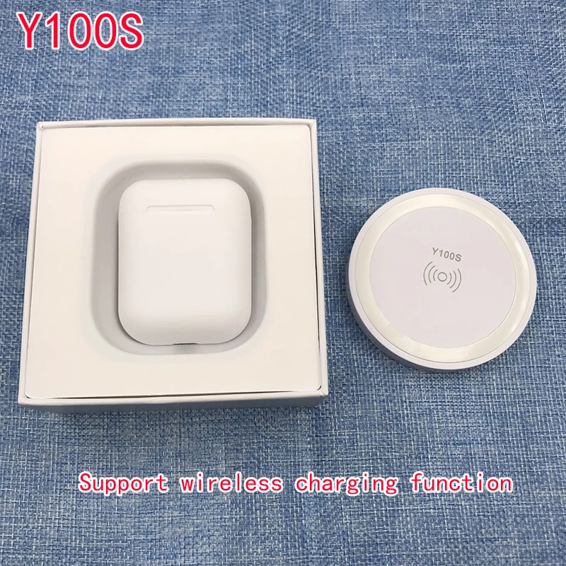 100S white Y100S tws,, S12, матовые, bluetooth наушники, наушники, bluetooth 5,0, Touch Pop up, беспроводная гарнитура, Спортивная, для смартфонов - Цвет: 100S white