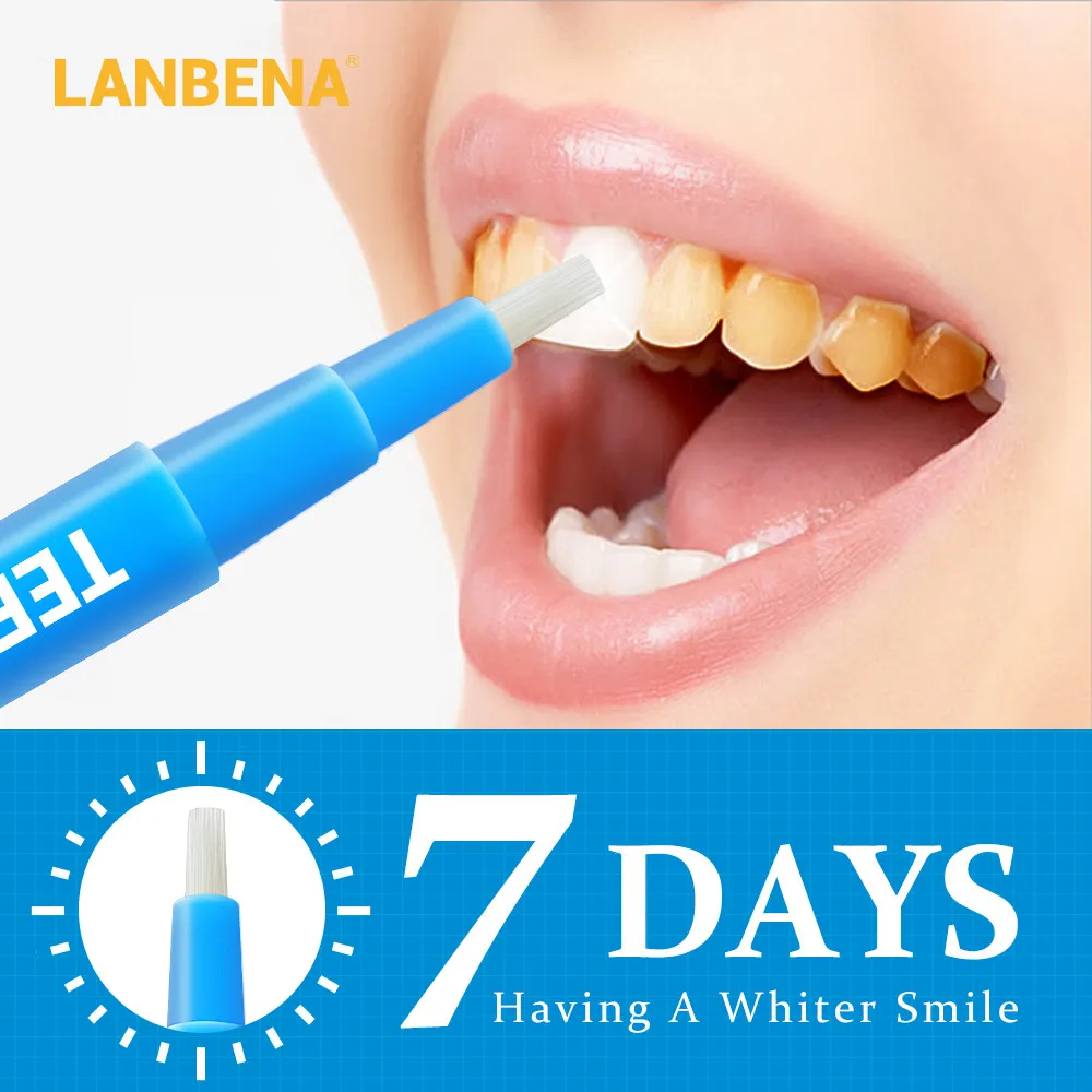 

LANBENA Teeth Whitening Pen Cleaning Serum Removes Plaque Stains Dental Tools Oral Hygiene Tooth Gel Whitenning Brush Teeth 3ml