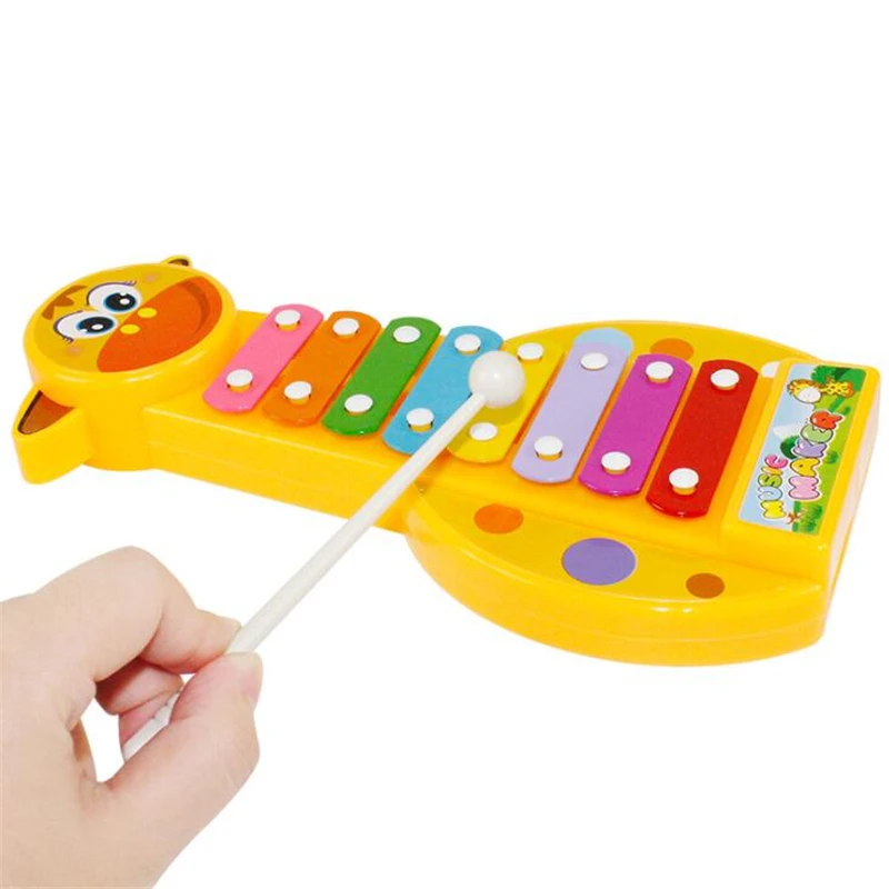 1Set Wooden Hammering Ball Hammer Box Children Fun Playing Hamster Game Toy Early Learning Educational Toys
