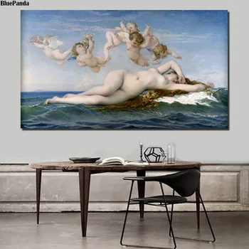

The Birth Of Venus Vintage Poster Minimalist Art Canvas Print Wall Picture Modern Home Room Wall Decoration