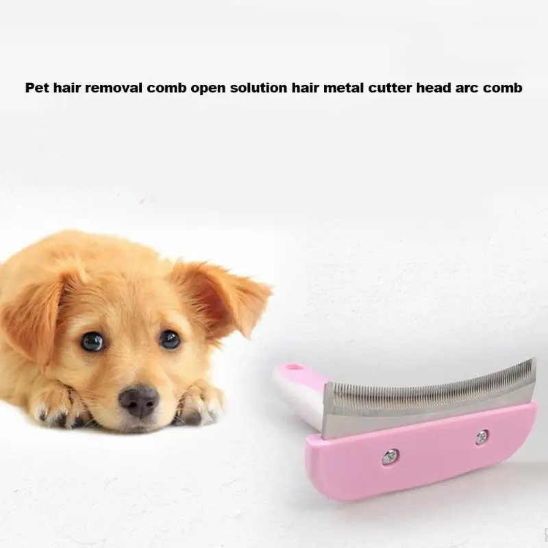 Нержавеющая сталь Pet мех узел для чистки кукурузы грабли Груминг стрижка гребни для волос резак головы открытый узел триммер