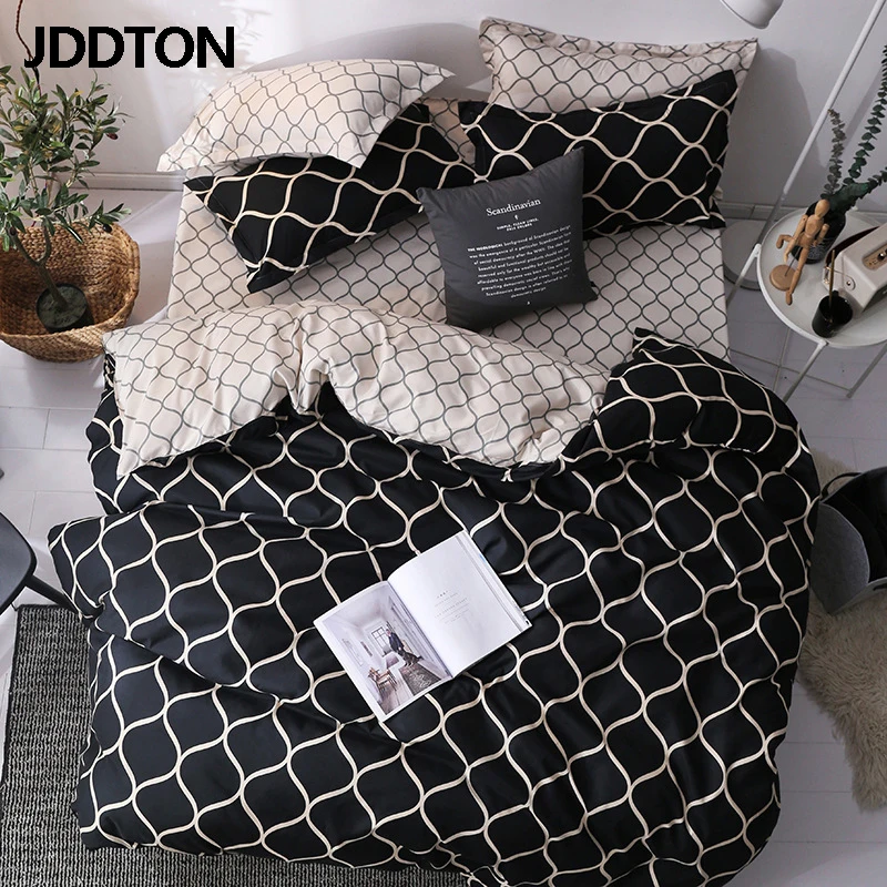 JDDTON New Arrival Classical Double sided Bed Linings Concise Style Bedding Set Quilt Cover Pillowcase Cover Bed 3pcs/set BE031 JDDTON New Arrival Classical Double sided Bed Linings Concise Style Bedding Set Quilt Cover Pillowcase Cover Bed 3pcs/set BE031