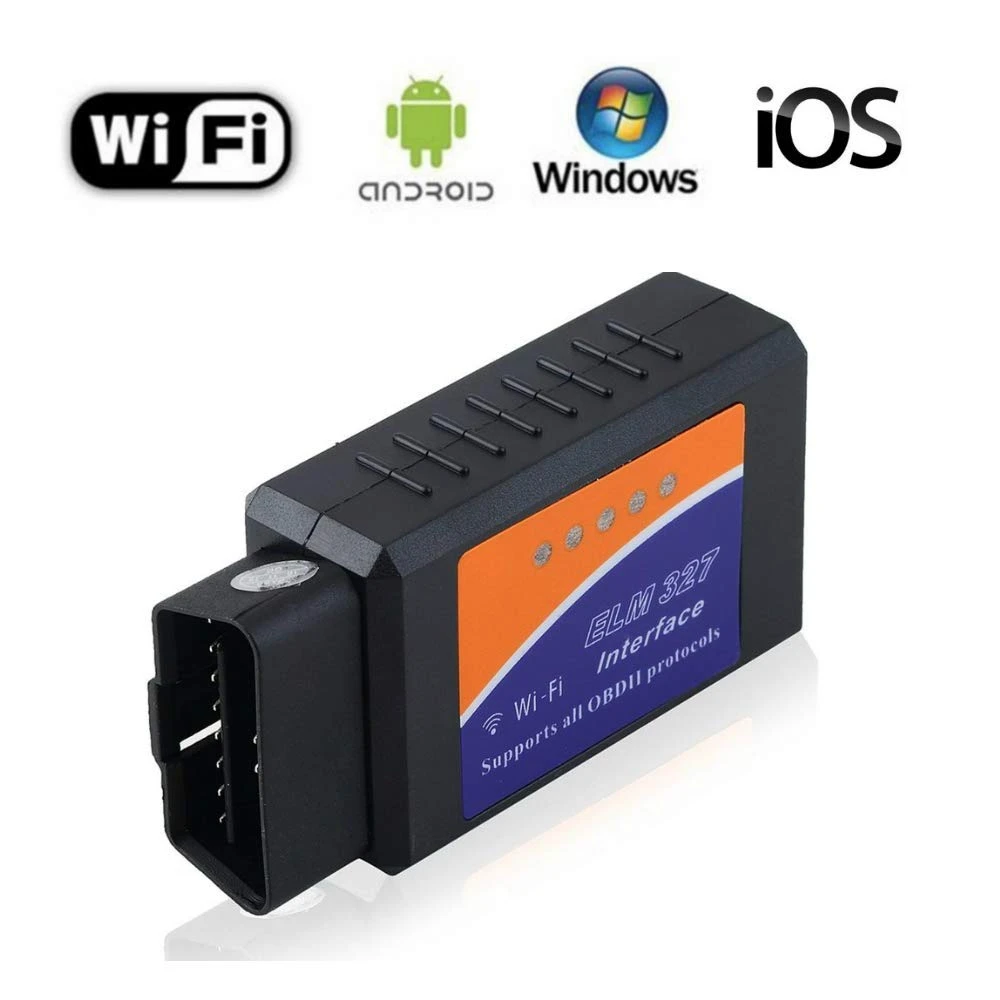 ELM327 V1.5 OBD2 wifi сканер ELM327 Wi-Fi OBDII elm 327 V 1,5 OBD 2 Автомобильный диагностический инструмент ODB2 считыватель кодов для Android/IOS - Цвет: WIFI ELM327 V1.5