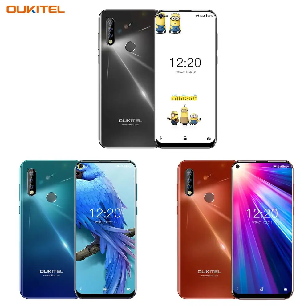  4G Mobile Phone OUKITEL C17 Android 9.0 Smartphone 6.35'' Face ID Fingerprint Octa Core 3GB 16GB 39