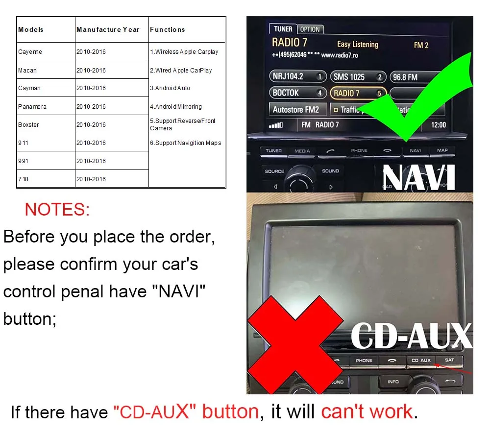 judge Porsche apple carplay Panamera Cayenne Macan Cayman Boxster suitable or not 1
