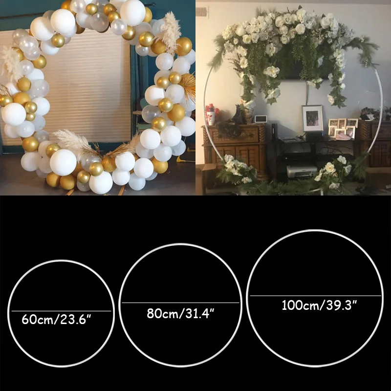 Artificial-Flower Wreath-Frame Garland Arch-Bow Wedding-Decoration Party-Decor Christmas