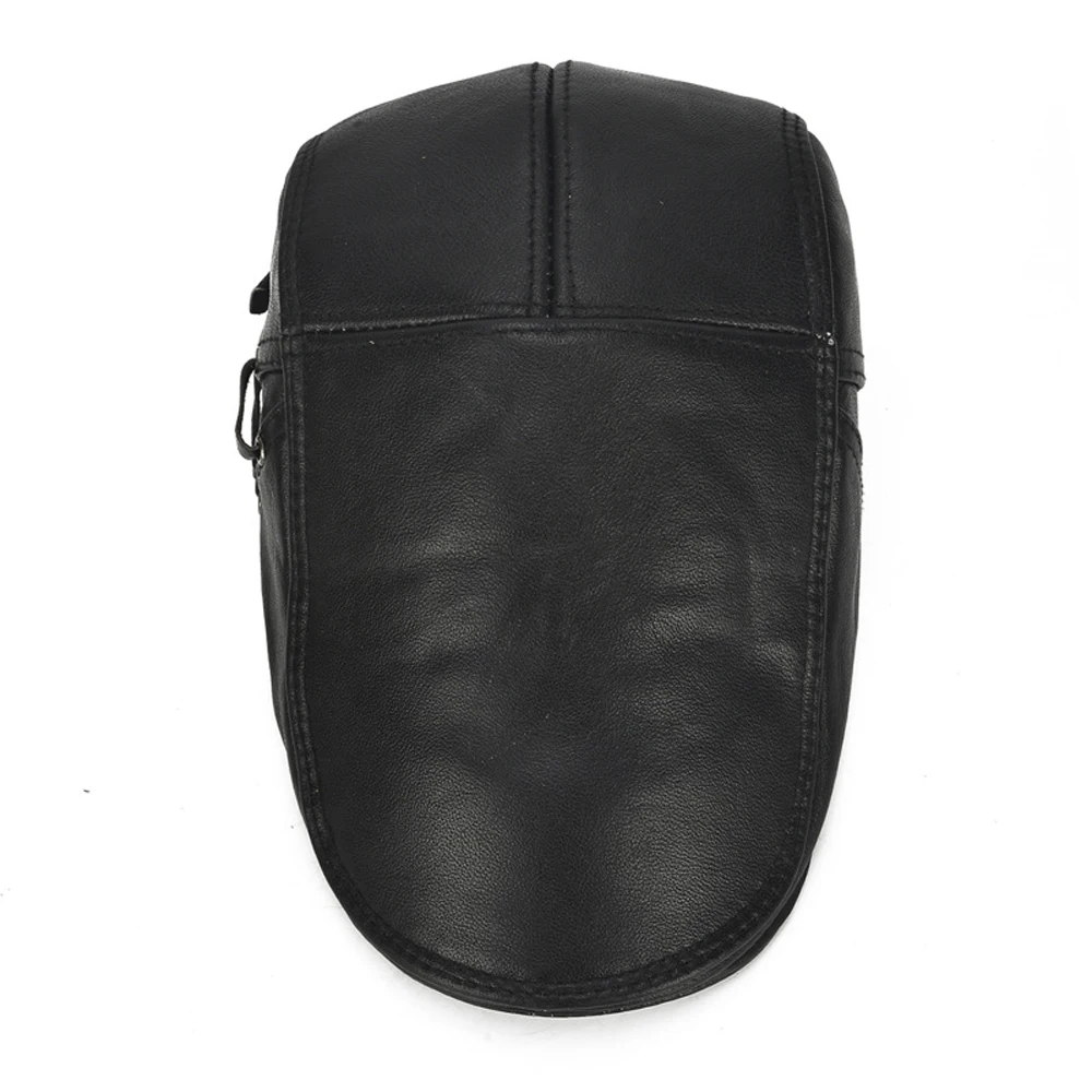 Мужской из натуральной кожи, шапка с гусиным язычком, брендовая Повседневная шапка из воловьей кожи, новинка года, модные весенне-осенние кожаные Кепки из натуральной воловьей кожи
