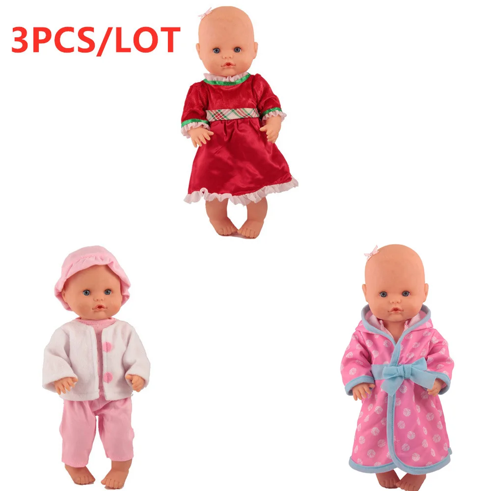 3PCS outfits 6 Одежда для кукол 1 шляпа Комбинезон 1 наряд 1 красное платье 3 шт. Nenuco аксессуары подходят 33-35 см 14 дюймов Nenuco кукла Nenuco y su Hermanita - Цвет: 3PCS outfits 6