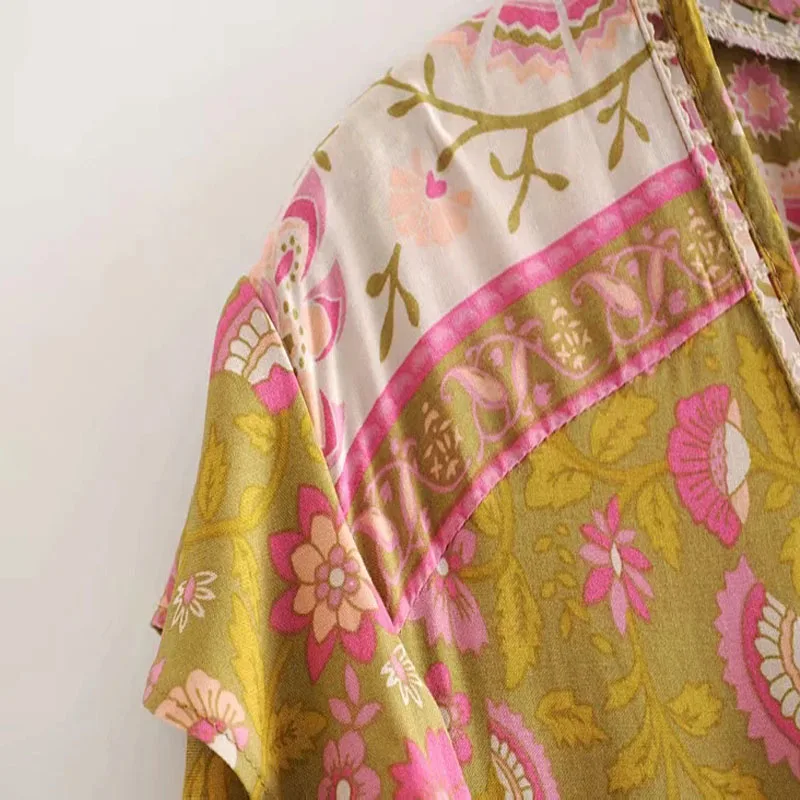 Повседневные Комбинезоны без рукавов свободные длинные брюки Boho Ползунки с цветами v-образным вырезом Ретро Женские повседневные Комбинезоны