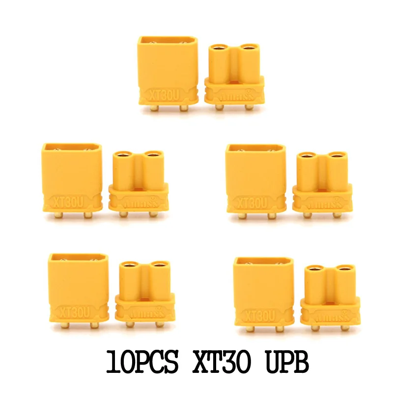 10PCS XT30UPB 10 шт. XT60 XT-60/XT60+/XT30UPB мужской женский пулевые Разъемы Вилки F XT60 для RC FPV Lipo батарея RC Quadcopter(5 пар - Цвет: 10PCS XT30UPB