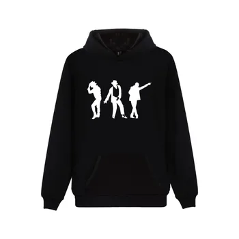 

Michael Jackson Moonwalk Silhouette Hoodies Fashion Casual Men Women Clothing Hooded Sweatshirts Moonwalk Poppin Silhouette