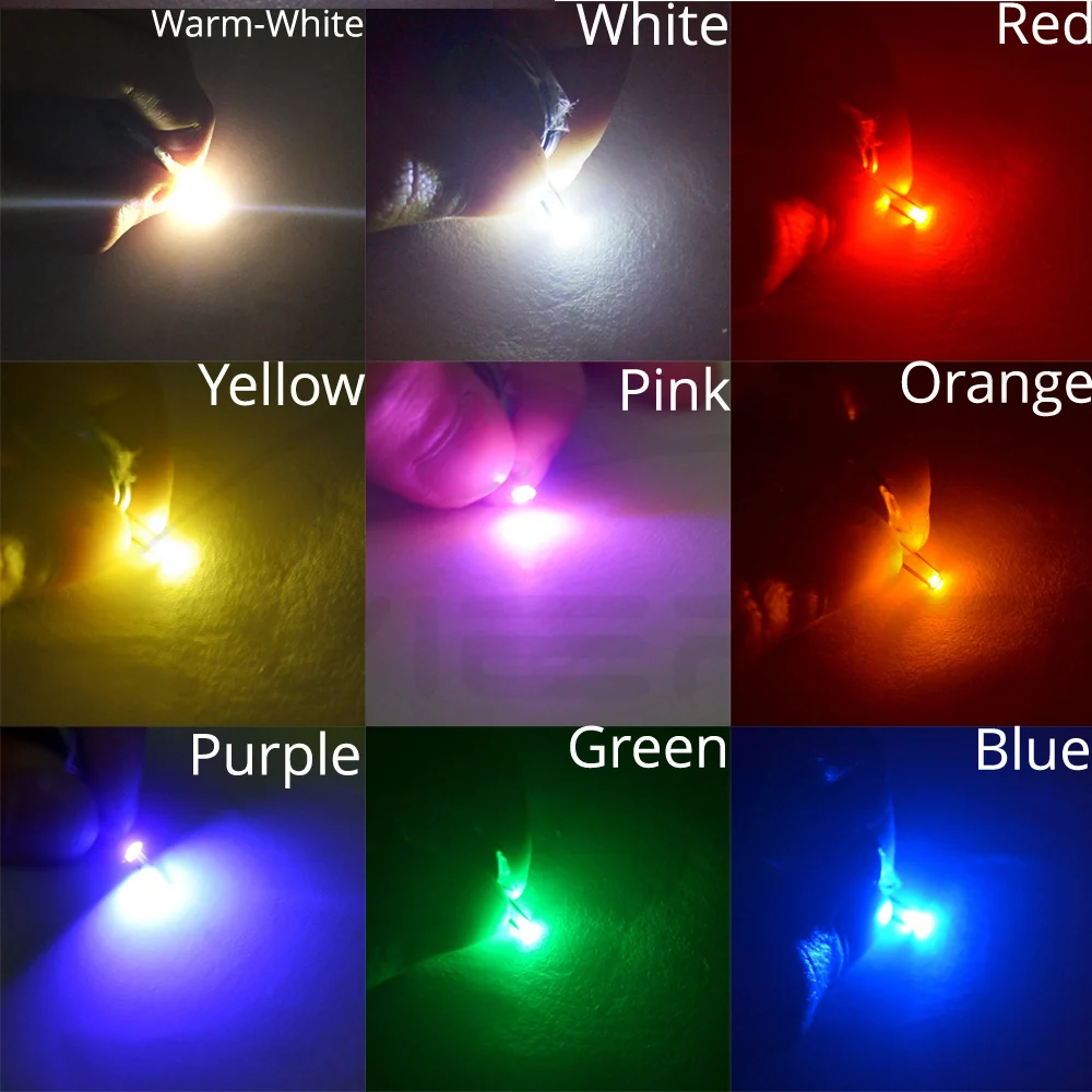 Hviero Smd Smt 0603 White Red Green Blue Yellow Ultra Bright SMD 20MA SMT LED Diode chip light Emitting diodes Super bright light beads