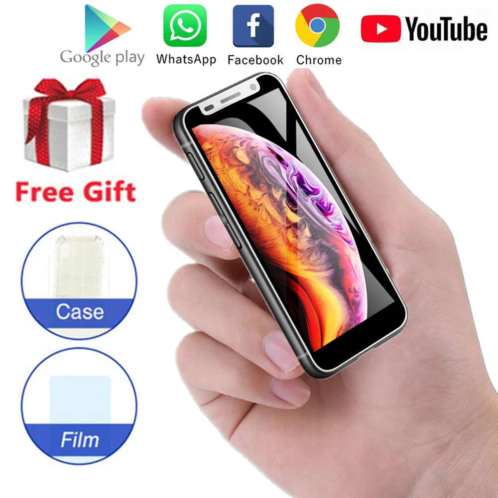 Карманный смартфон Melrose 2019 маленький экран 3 4 дюйма четырёхъядерный Android 8 1 сканер