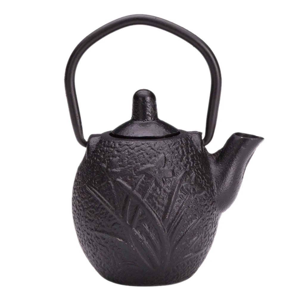 1pc Cast Iron Teapot Japanese Tetsubin Tea Kettle Small Metal Tea Pot 50ml